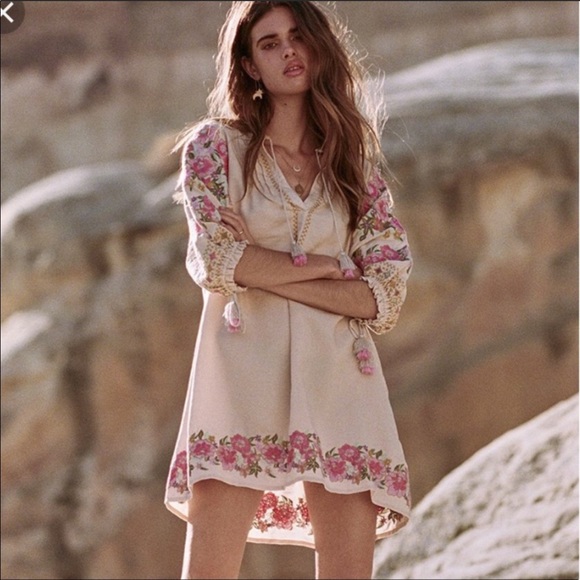 Spell & the Gypsy Embroidered Cleo Tunic Dress S - Picture 2 of 3